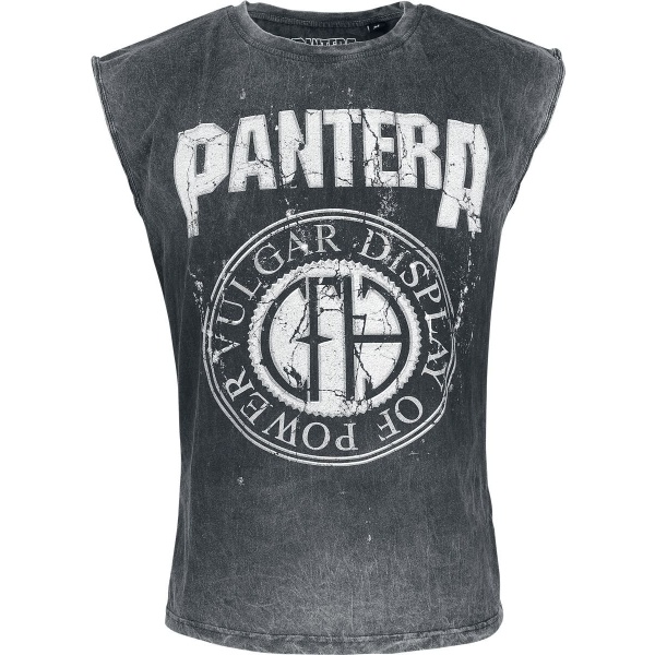 Pantera Vintage Logo Tank top šedá - RockTime.cz