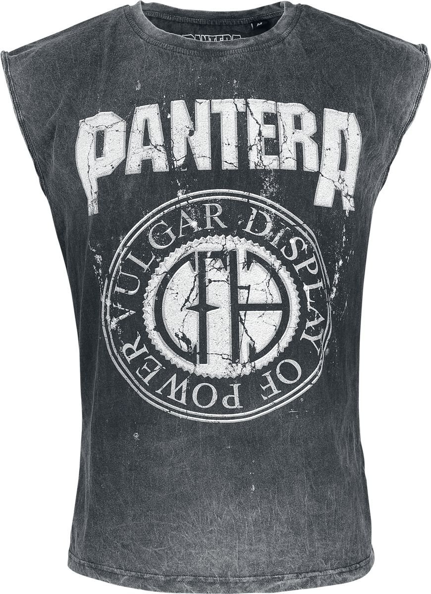 Pantera Vintage Logo Tank top šedá - RockTime.cz