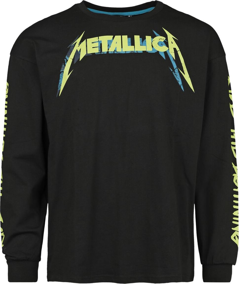 Metallica EMP Signature Collection - Oversize Tričko s dlouhým rukávem černá - RockTime.cz