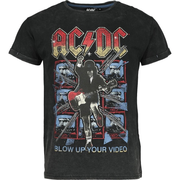 AC/DC EMP Signature Collection Tričko tmavě šedá - RockTime.cz