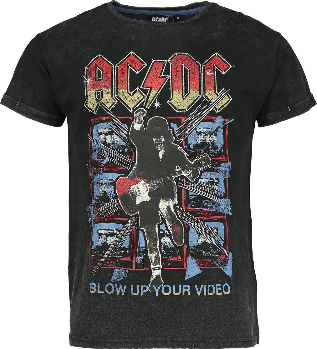AC/DC EMP Signature Collection Tričko tmavě šedá - RockTime.cz