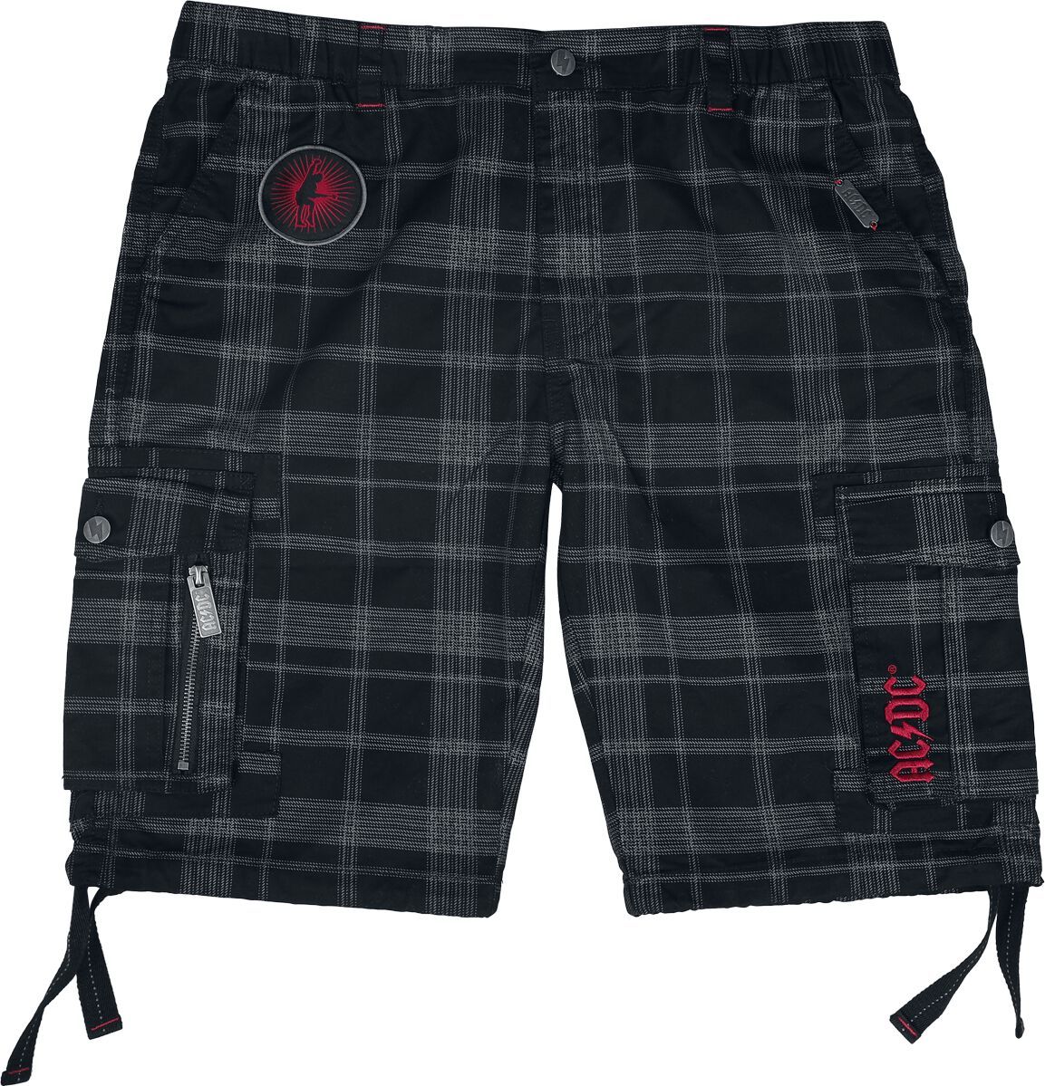 AC/DC EMP Siganture Collection Cargo kraťasy cerná/šedá - RockTime.cz