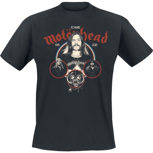 Motörhead 50 Band Circle Tričko černá - RockTime.cz