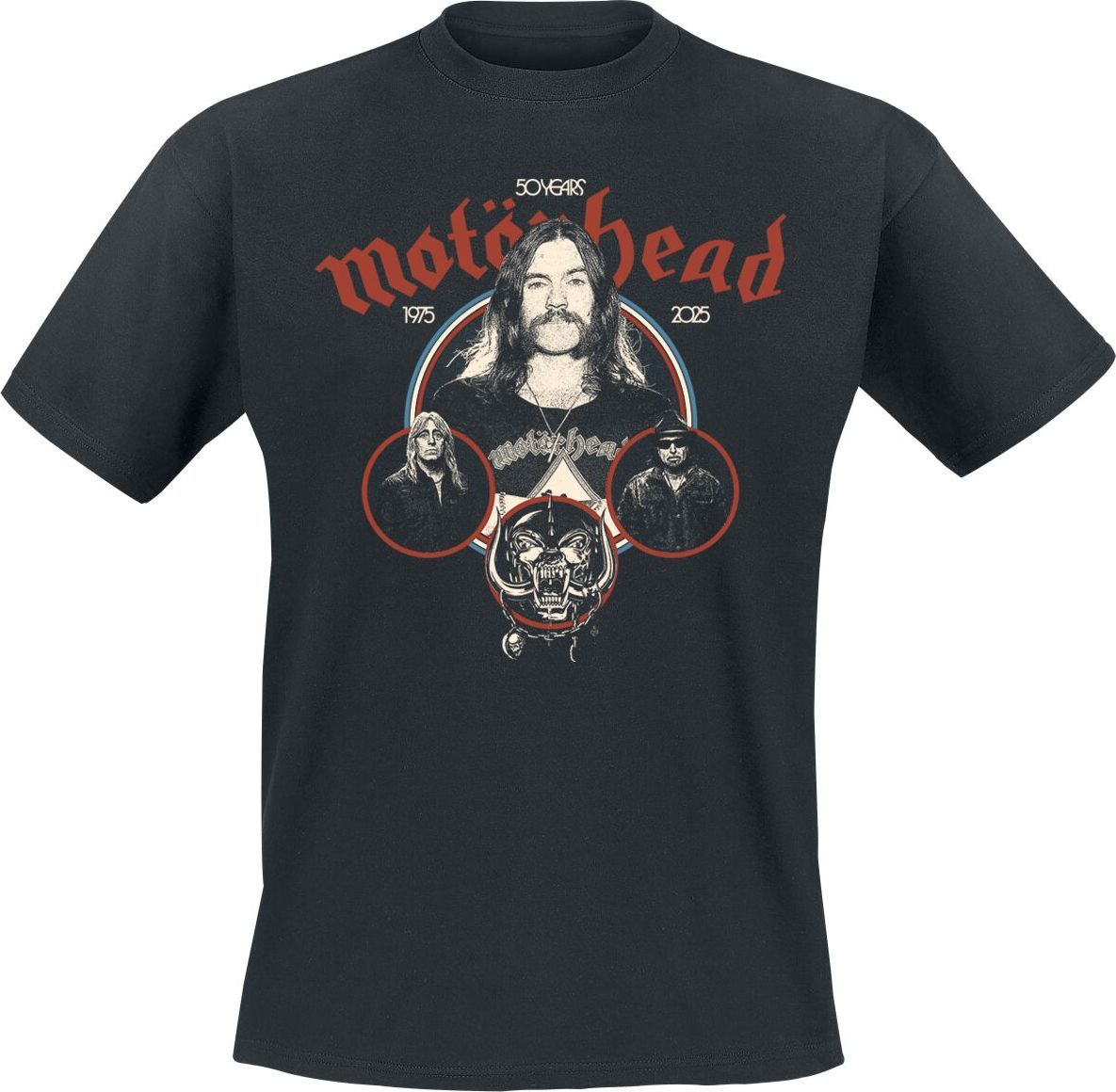Motörhead 50 Band Circle Tričko černá - RockTime.cz