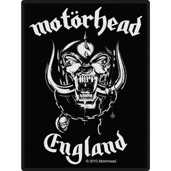 Motörhead England nášivka cerná/bílá - RockTime.cz