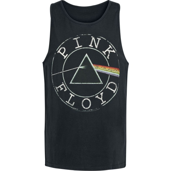 Pink Floyd Logo Circle Tank top černá - RockTime.cz