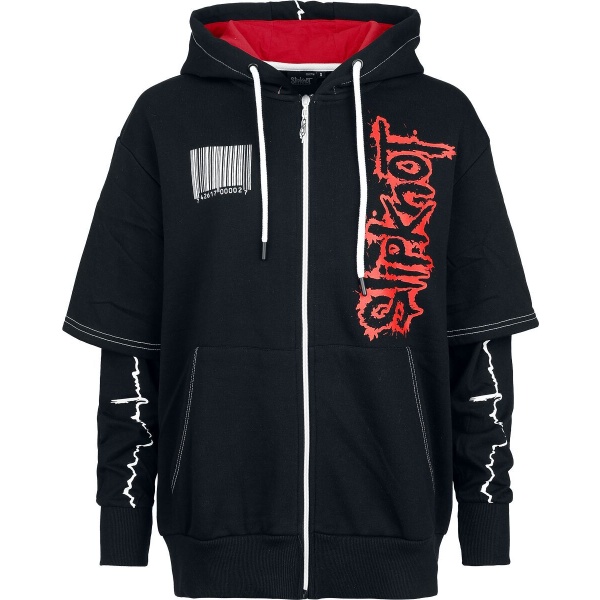 Slipknot EMP Signature Collection Dámská mikina s kapucí na zip cerná/cervená - RockTime.cz