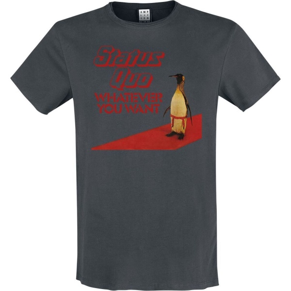 Status Quo Amplified Collection - Whatever Penguin Tričko charcoal - RockTime.cz