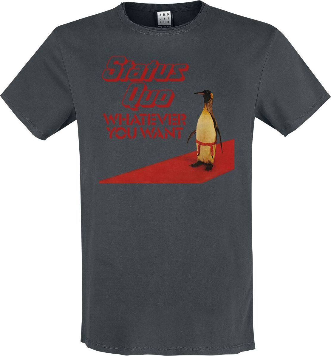 Status Quo Amplified Collection - Whatever Penguin Tričko charcoal - RockTime.cz