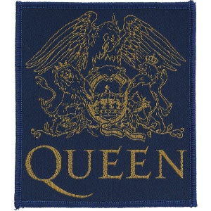 Queen Crest nášivka cerná/žlutá - RockTime.cz