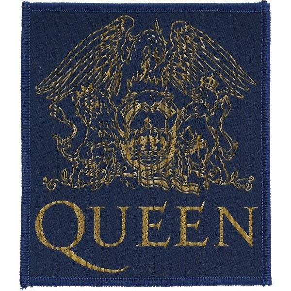 Queen Crest nášivka cerná/žlutá - RockTime.cz