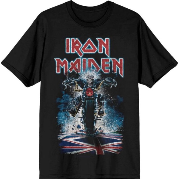 Iron Maiden Eddie Biker Tričko černá - RockTime.cz
