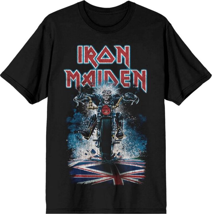 Iron Maiden Eddie Biker Tričko černá - RockTime.cz