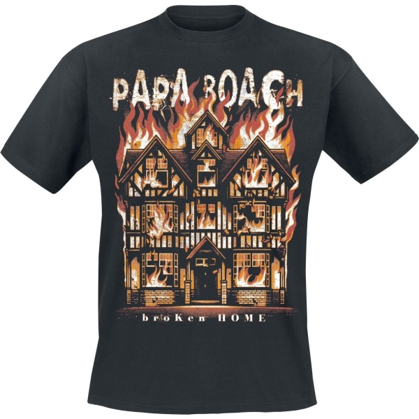 Papa Roach Broken home Tričko černá - RockTime.cz
