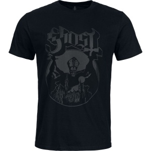 Ghost Logo Tričko černá - RockTime.cz
