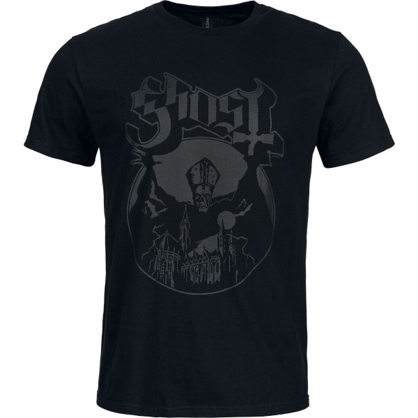 Ghost Logo Tričko černá - RockTime.cz