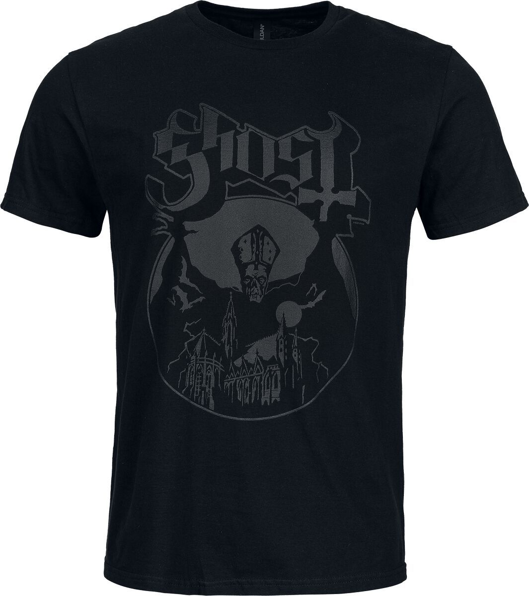 Ghost Logo Tričko černá - RockTime.cz