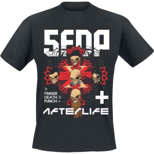 Five Finger Death Punch Retro Afterlife Tričko černá - RockTime.cz