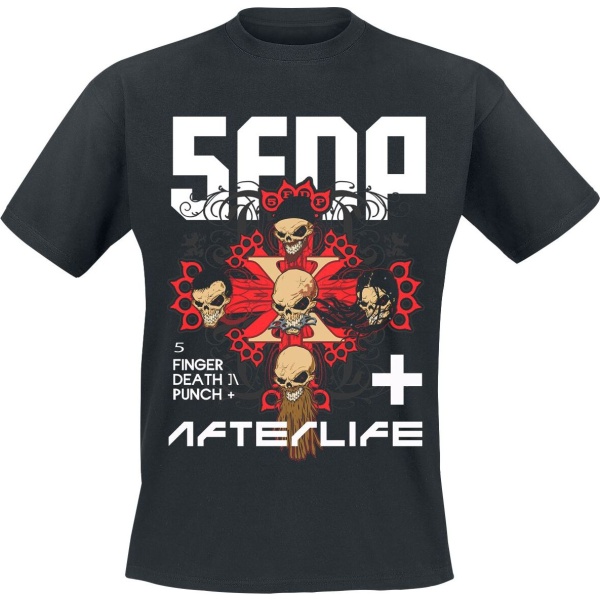 Five Finger Death Punch Retro Afterlife Tričko černá - RockTime.cz