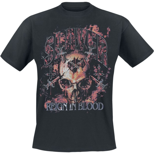 Slayer Reign Sword Skull Tričko černá - RockTime.cz