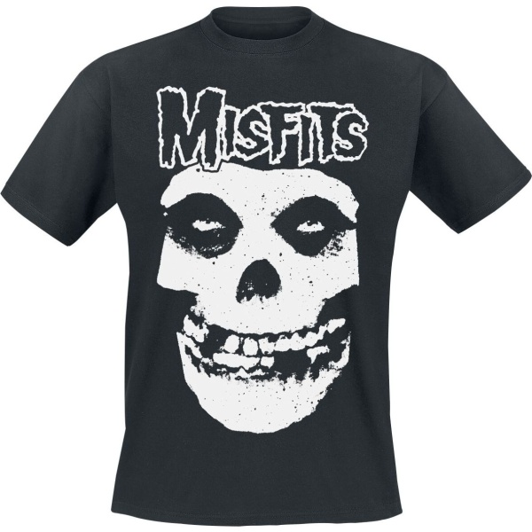 Misfits White Logo Tričko černá - RockTime.cz