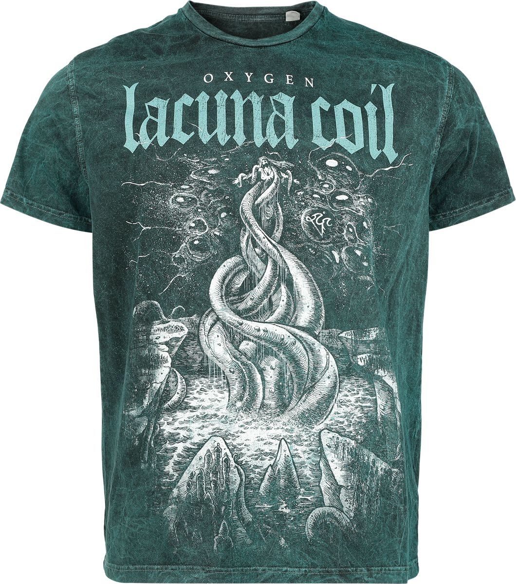 Lacuna Coil Oxygen Tričko petrolejová - RockTime.cz