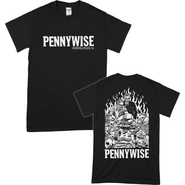 Pennywise Dinner Tričko černá - RockTime.cz