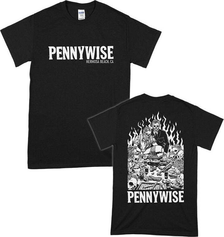 Pennywise Dinner Tričko černá - RockTime.cz