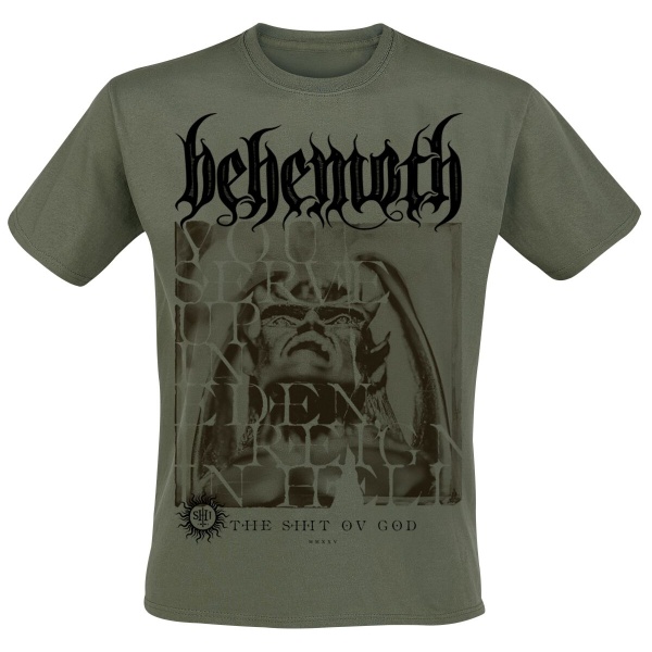Behemoth The Shit Of God - Reign In Hell Tričko olivová - RockTime.cz