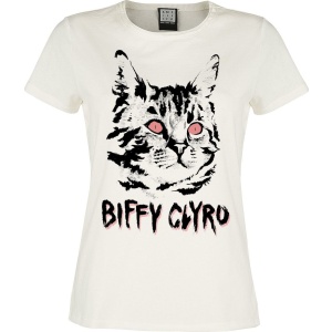 Biffy Clyro Amplified Collection - Black Cat Dámské tričko šedobílá - RockTime.cz