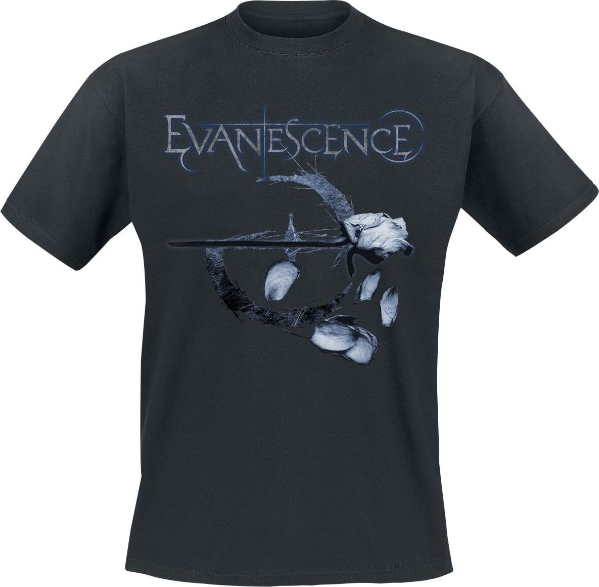 Evanescence Logo Petals Tričko černá - RockTime.cz