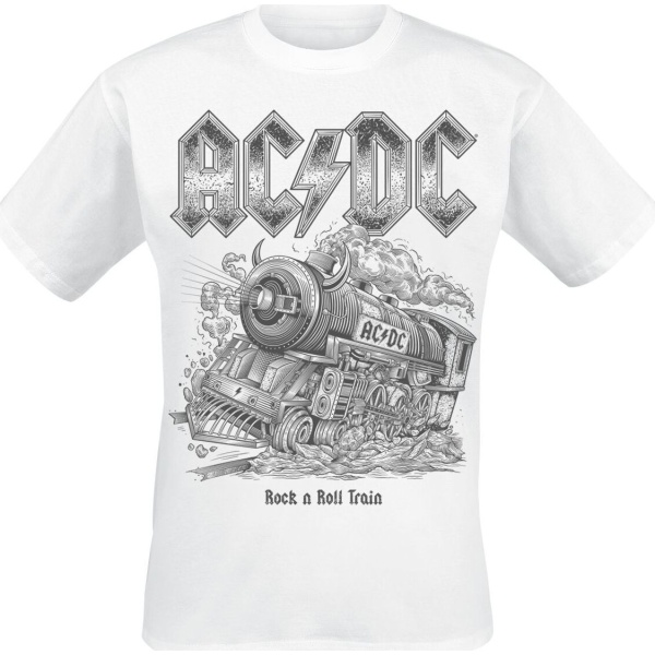 AC/DC RNR Train Tričko bílá - RockTime.cz