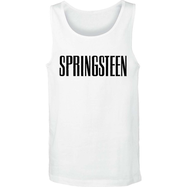 Bruce Springsteen Logo Tank top bílá - RockTime.cz