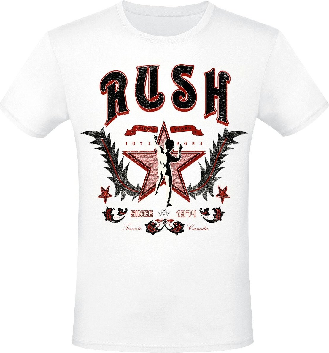 Rush Since ´74 Tričko bílá - RockTime.cz