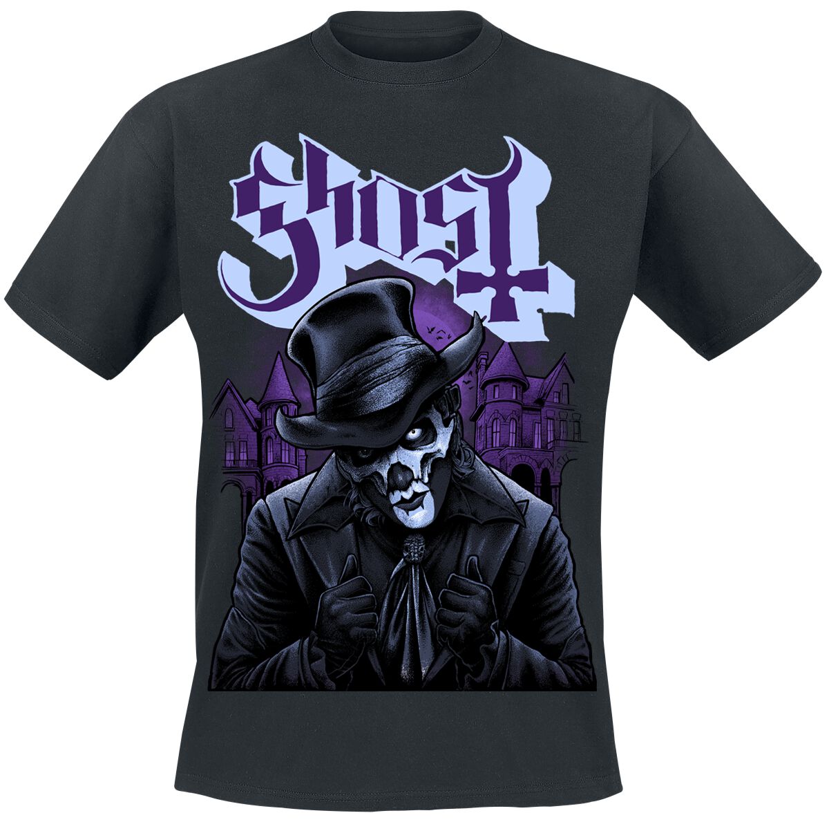 Ghost Top Hat V Tričko černá - RockTime.cz