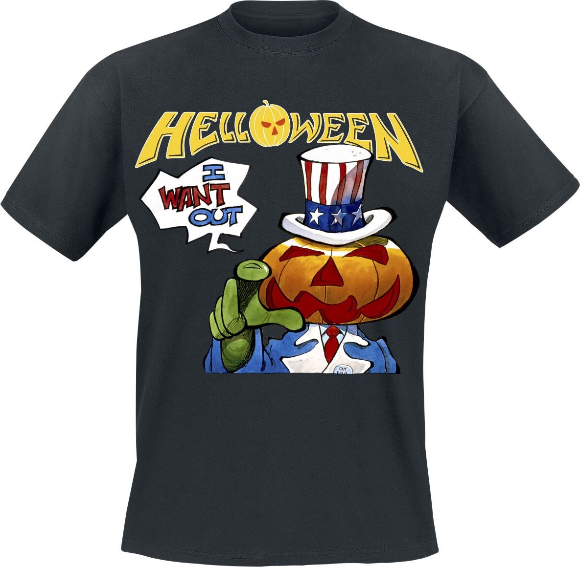 Helloween I Want Out Tričko černá - RockTime.cz