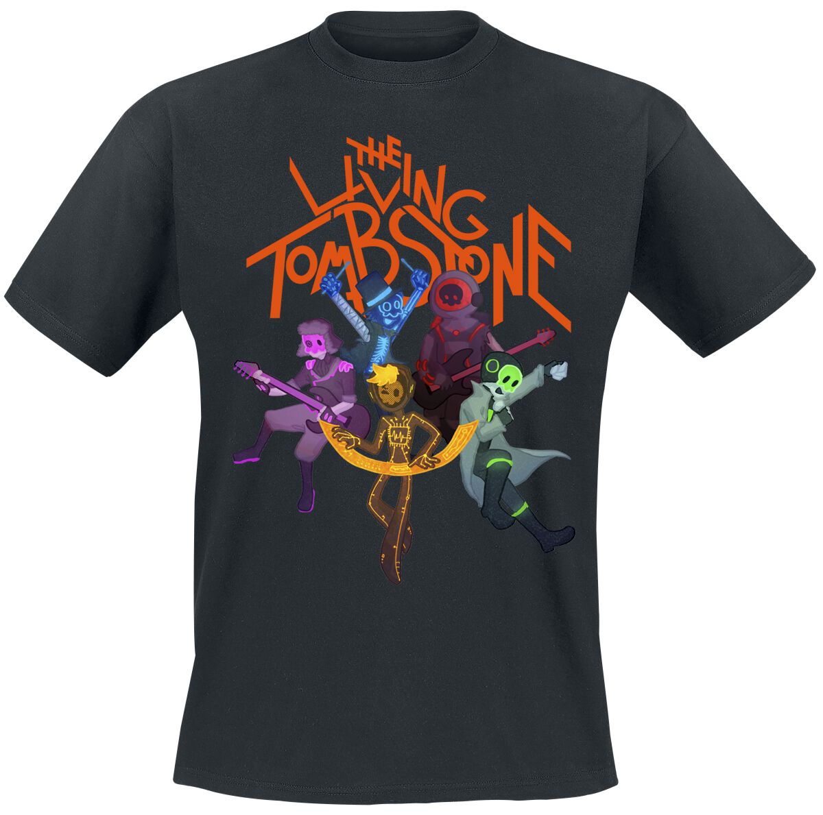 The Living Tombstone Illustration Band Tričko černá - RockTime.cz