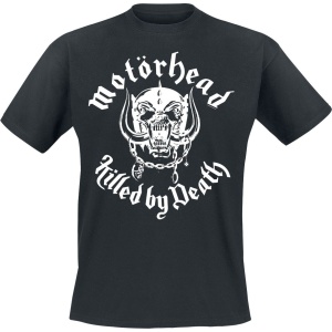 Motörhead Killed By Death Lyric White Tričko černá - RockTime.cz