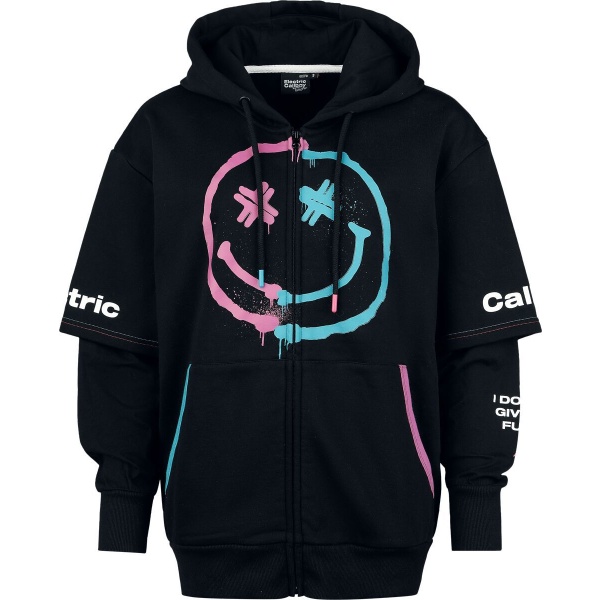 Electric Callboy EMP Signature Collection Dámská mikina s kapucí na zip černá - RockTime.cz