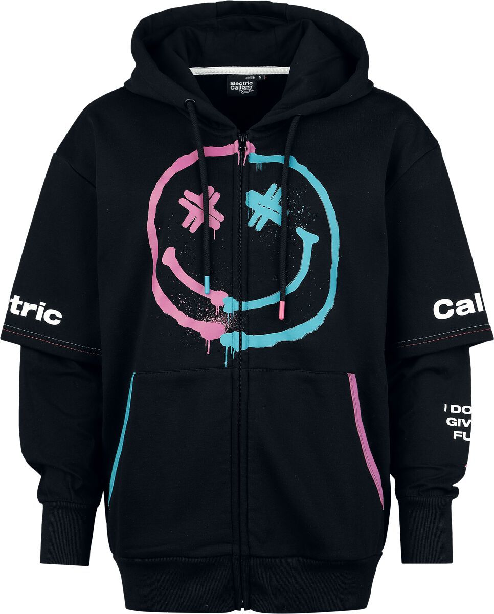 Electric Callboy EMP Signature Collection Dámská mikina s kapucí na zip černá - RockTime.cz