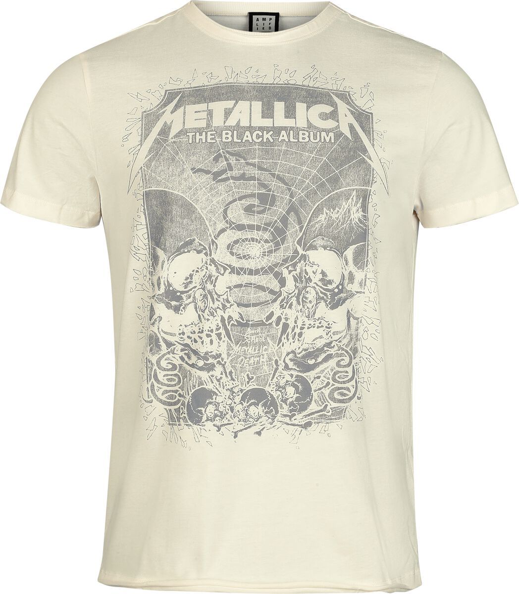 Metallica Amplified Collection - Inverted Black Album Tričko šedobílá - RockTime.cz