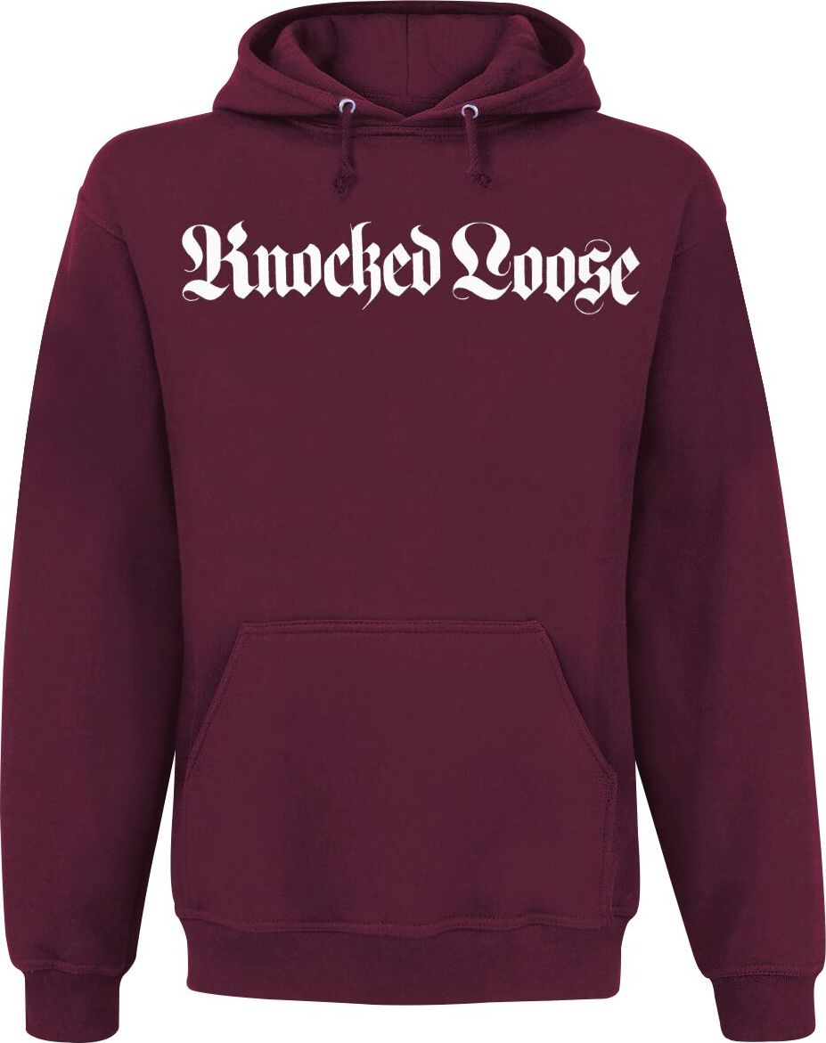 Knocked Loose Chruch Mikina s kapucí burgundská červeň - RockTime.cz