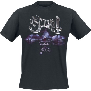 Ghost Portrait Wide Logo Tričko černá - RockTime.cz