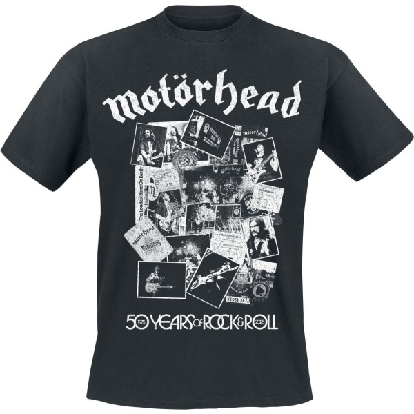 Motörhead 50 Scrapbook Photos Tričko černá - RockTime.cz