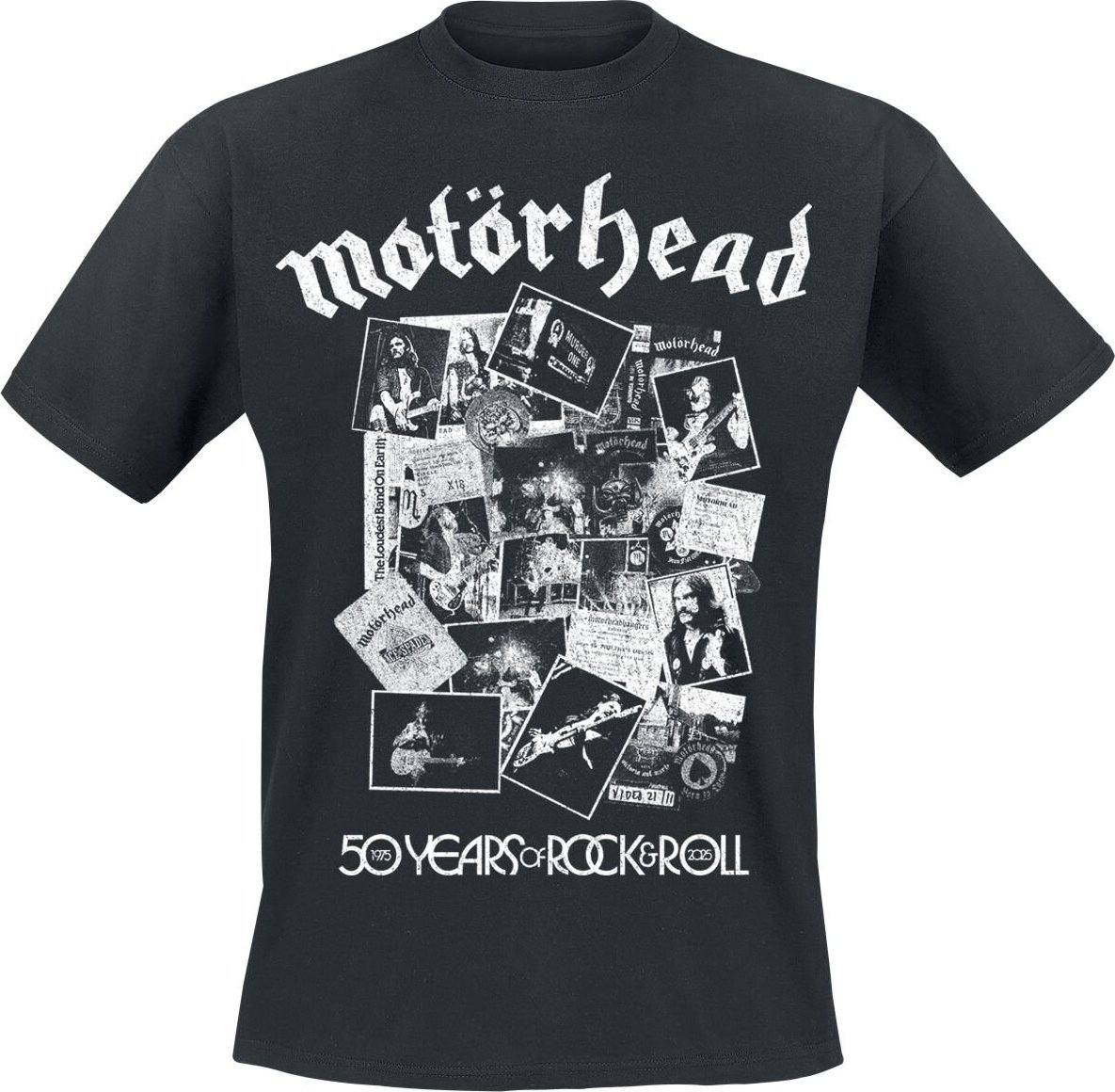 Motörhead 50 Scrapbook Photos Tričko černá - RockTime.cz