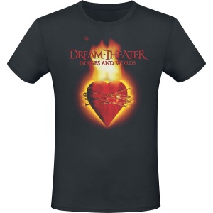 Dream Theater Images & Words - Flaming Heart Tričko černá - RockTime.cz