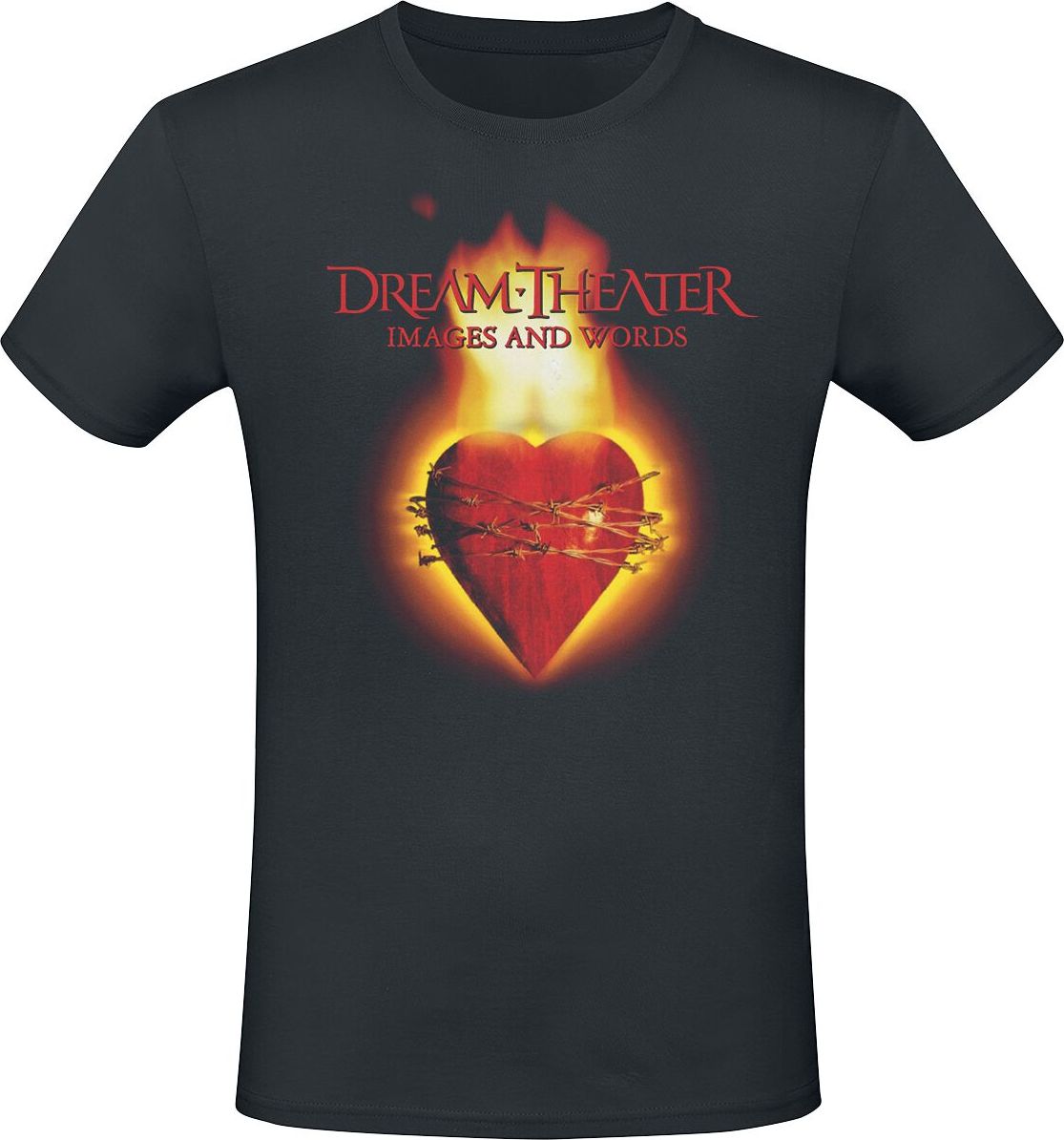Dream Theater Images & Words - Flaming Heart Tričko černá - RockTime.cz