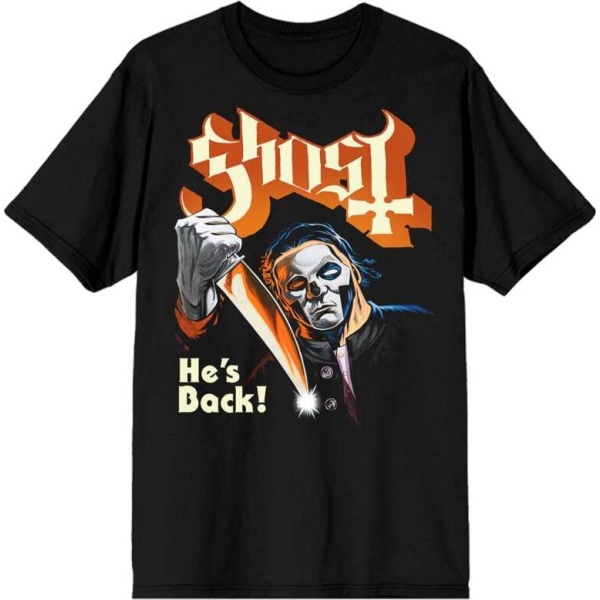 Ghost He's Back Tričko černá - RockTime.cz