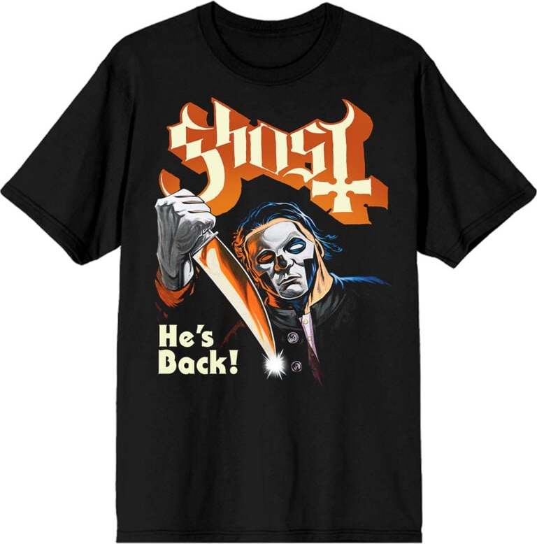 Ghost He's Back Tričko černá - RockTime.cz