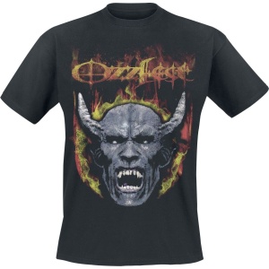 Ozzy Osbourne Devil Face Seam Spray Tričko černá - RockTime.cz